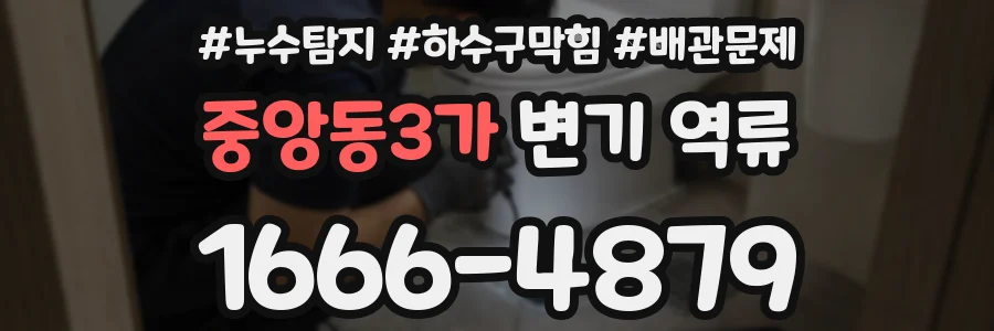 중앙동3가 변기 역류