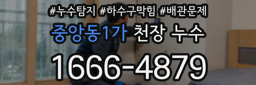 중앙동1가 천장 누수