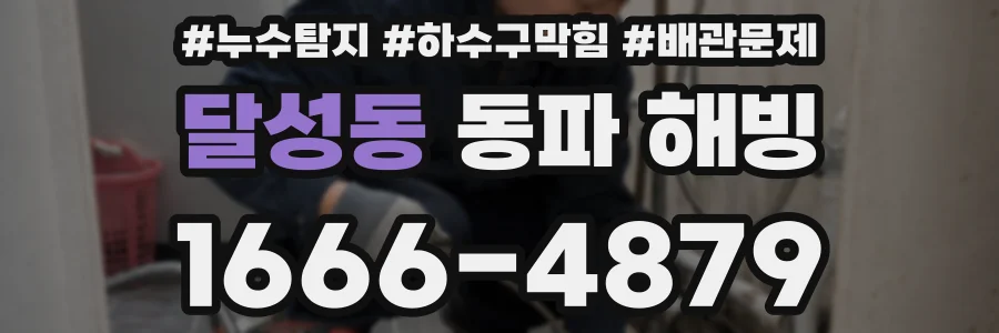 달성동 동파 해빙