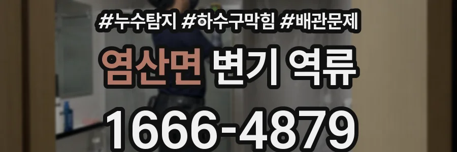염산면 변기 역류