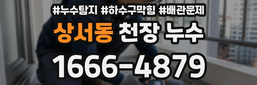 상서동 천장 누수