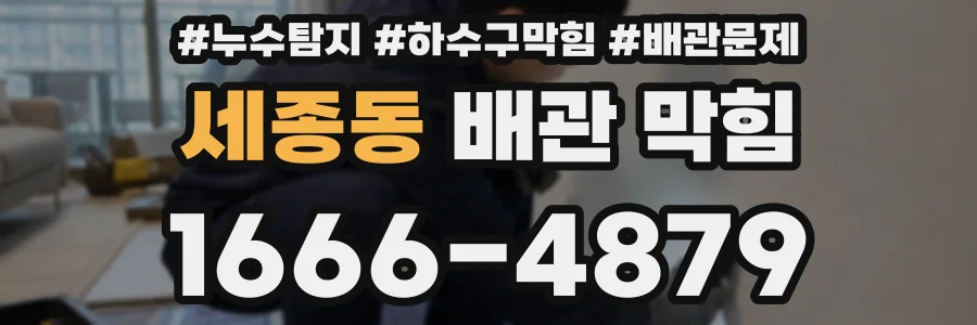 세종동 배관 막힘