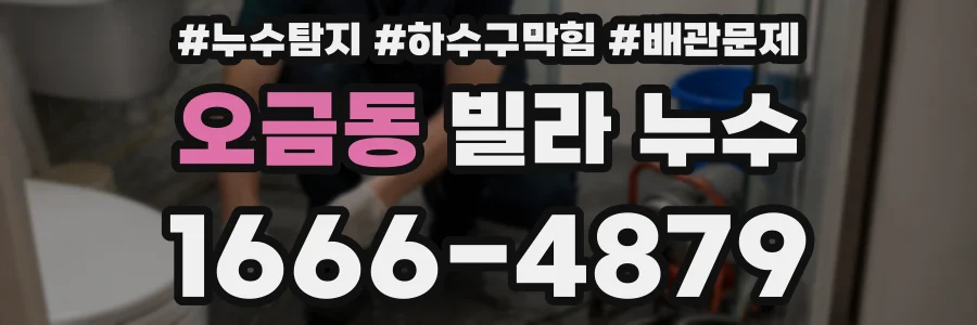 오금동 빌라 누수