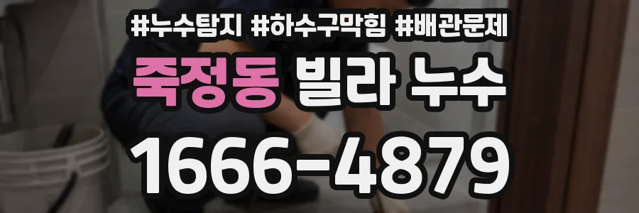 죽정동 빌라 누수