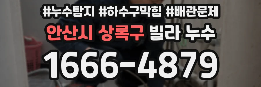 안산시 상록구 빌라 누수