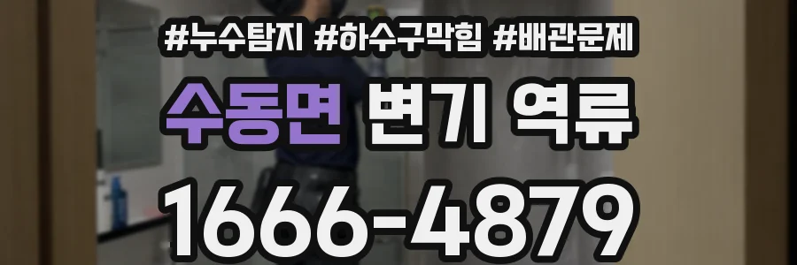 수동면 변기 역류