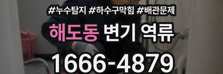 해도동 변기 역류
