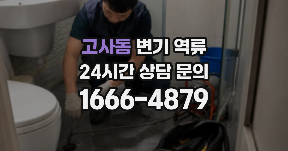 고사동 변기 역류