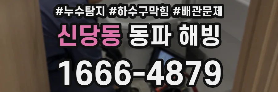 신당동 동파 해빙