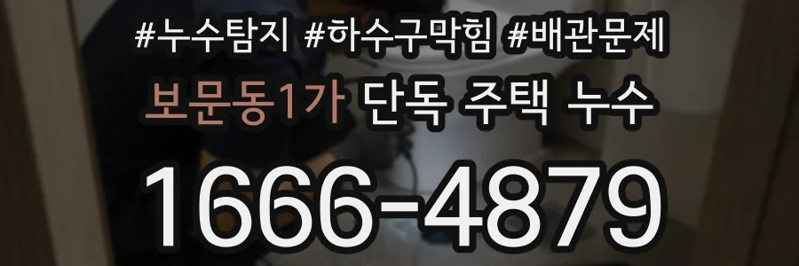 보문동1가 단독 주택 누수