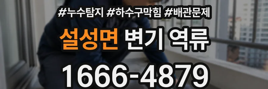 설성면 변기 역류