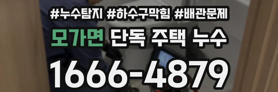 모가면 단독 주택 누수