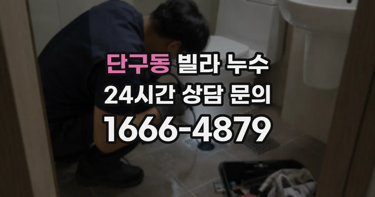 단구동 빌라 누수