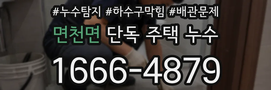 면천면 단독 주택 누수