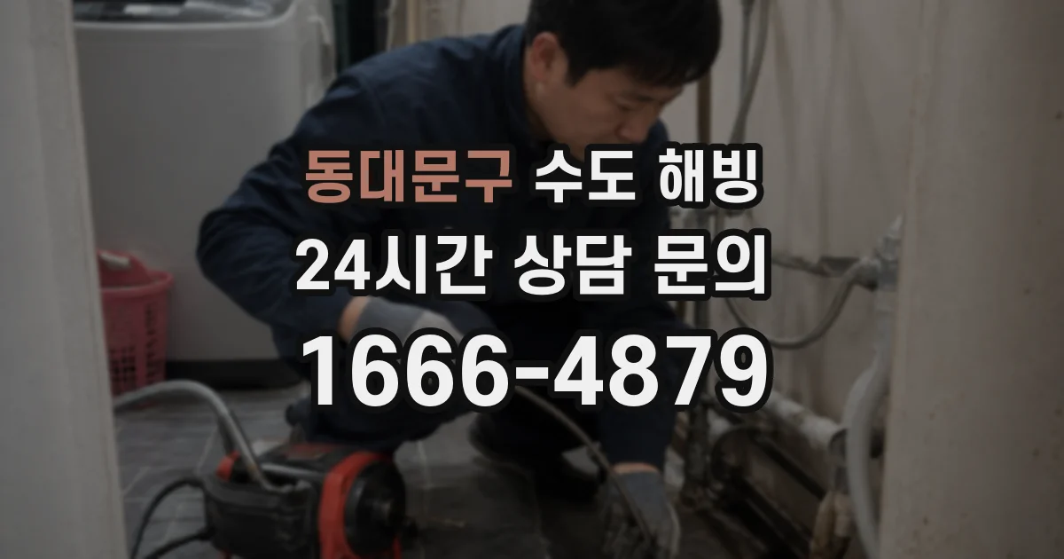 동대문구 수도 해빙