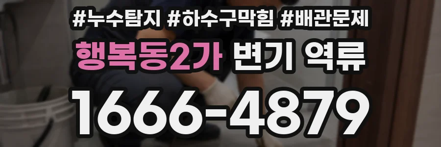 행복동2가 변기 역류