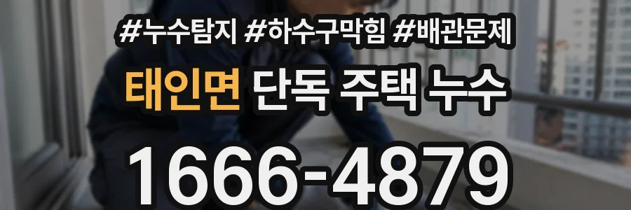 태인면 단독 주택 누수