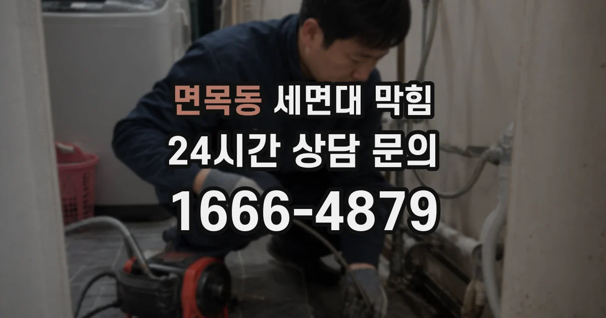 면목동 세면대 막힘