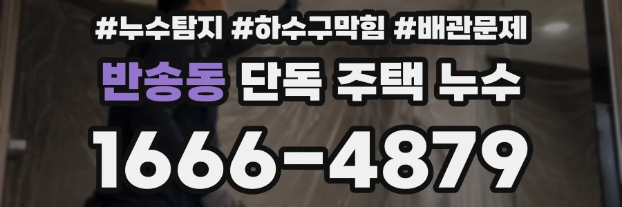 반송동 단독 주택 누수
