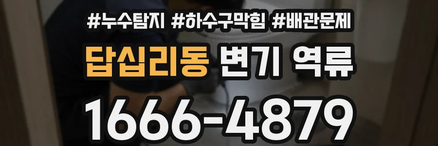 답십리동 변기 역류