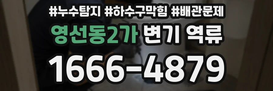영선동2가 변기 역류