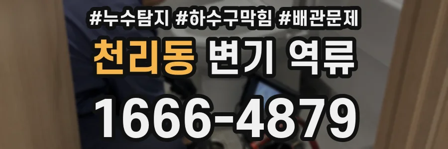 천리동 변기 역류