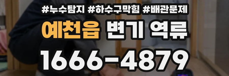 예천읍 변기 역류