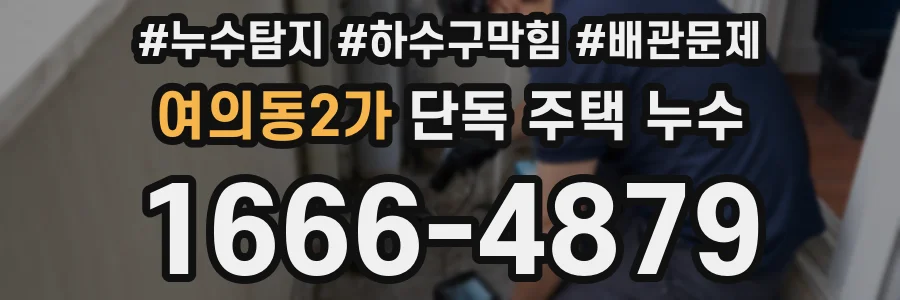 여의동2가 단독 주택 누수
