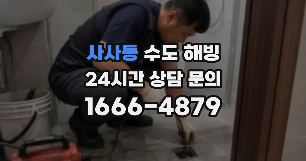 사사동 수도 해빙