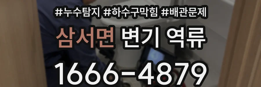 삼서면 변기 역류