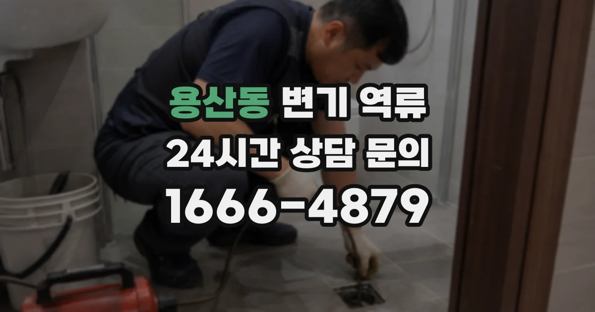 용산동 변기 역류