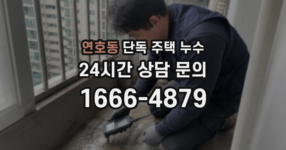 연호동 단독 주택 누수
