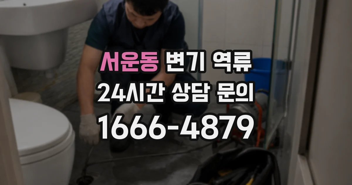 서운동 변기 역류