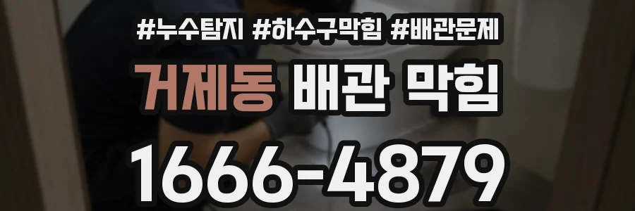 거제동 배관 막힘