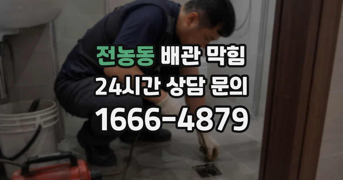 전농동 배관 막힘