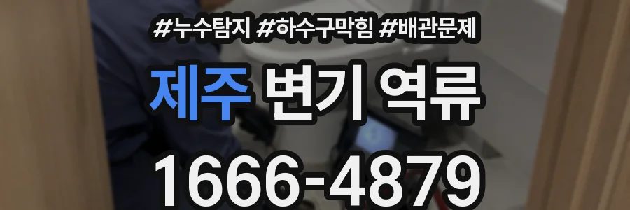 제주 변기 역류