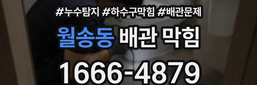 월송동 배관 막힘