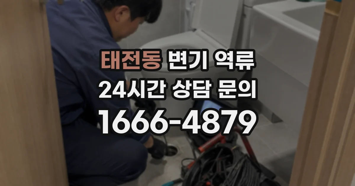 태전동 변기 역류