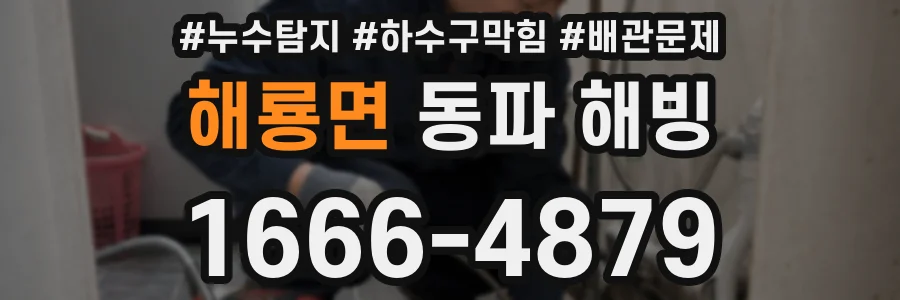 해룡면 동파 해빙