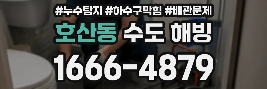호산동 수도 해빙