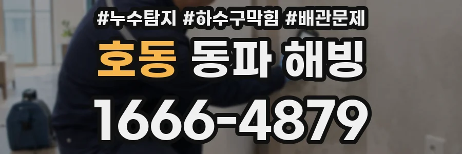 호동 동파 해빙