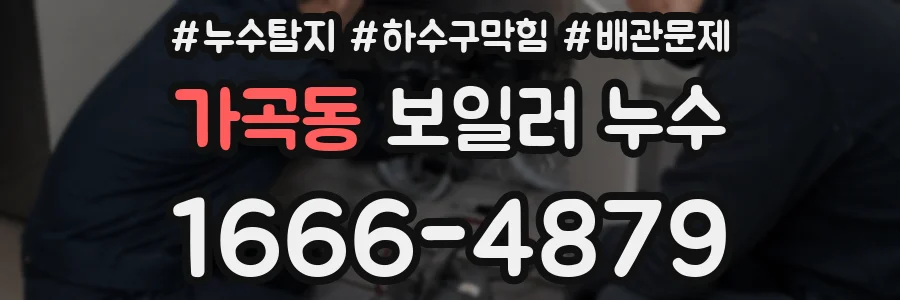 가곡동 보일러 누수