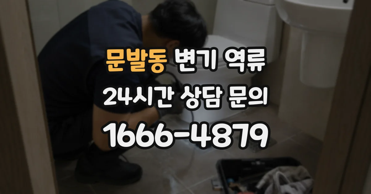 문발동 변기 역류