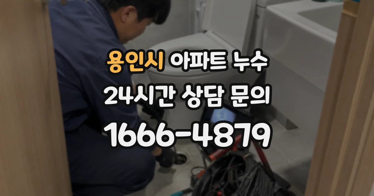 용인시 아파트 누수