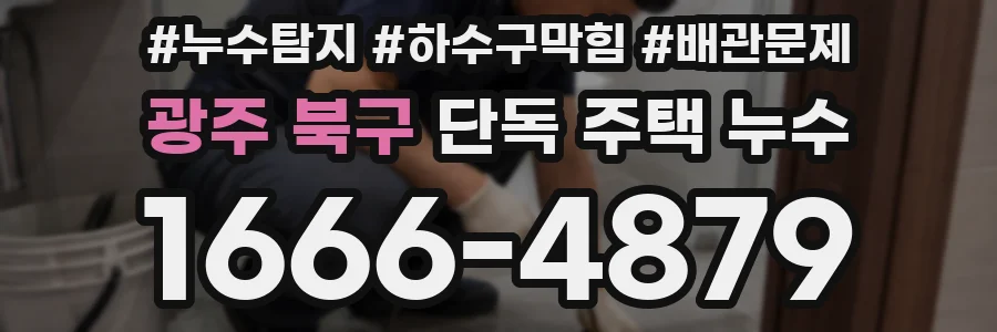 광주 북구 단독 주택 누수