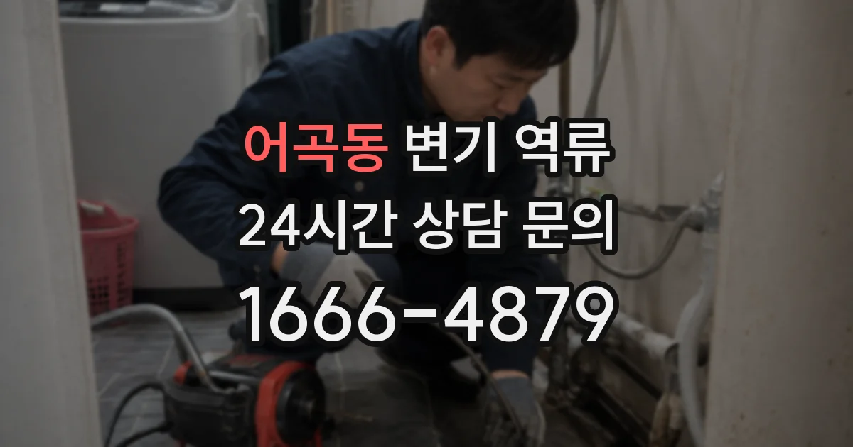 어곡동 변기 역류