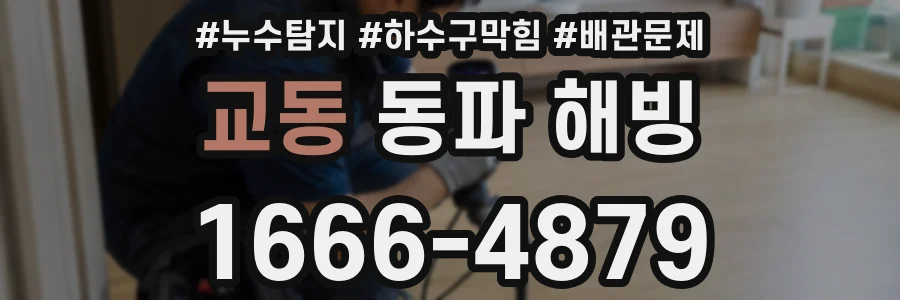 교동 동파 해빙