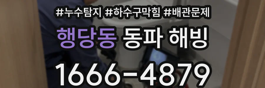 행당동 동파 해빙