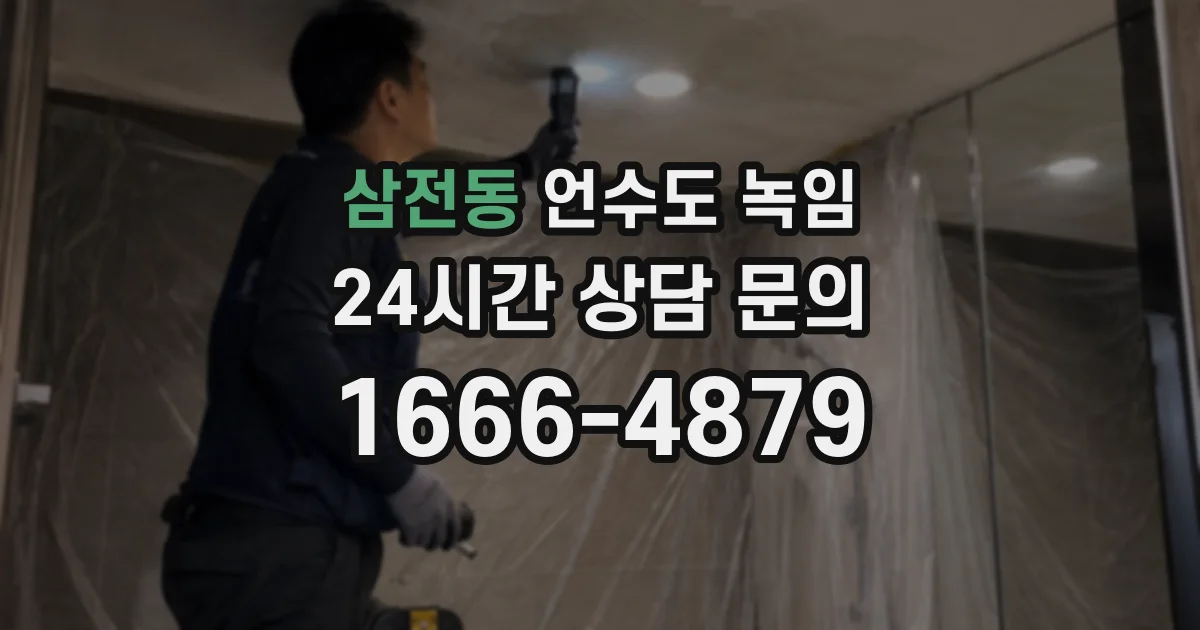 삼전동 언수도 녹임