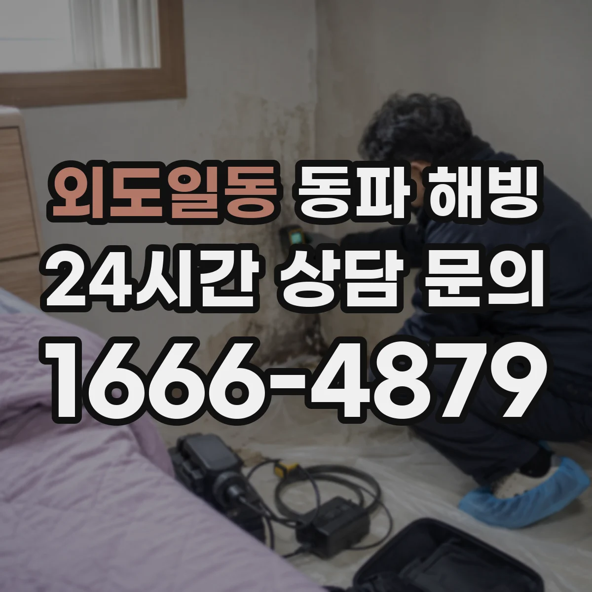 외도일동 동파 해빙